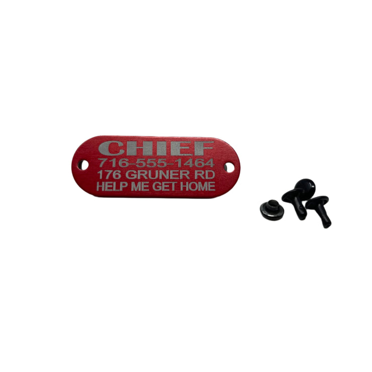 Rivet-On Pet ID Tag